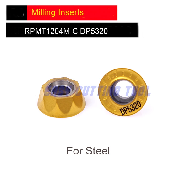 RPMT1204M C DP5320 DP5420 * 10 шт R6 карбидные режущие пластины для фрезы лезвия фрезерные