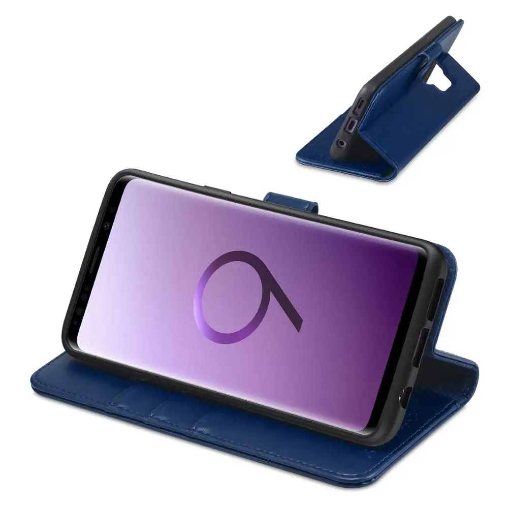 Чехол бумажник tuch для Galaxy S9 с отделением карт откидной подставкой переноски все