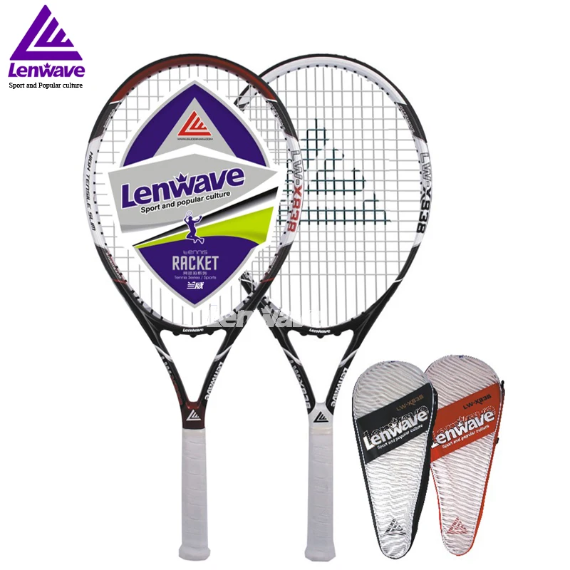 Carbon Aluminum Head Tennis Racket Lenwave Brand Men and women sports