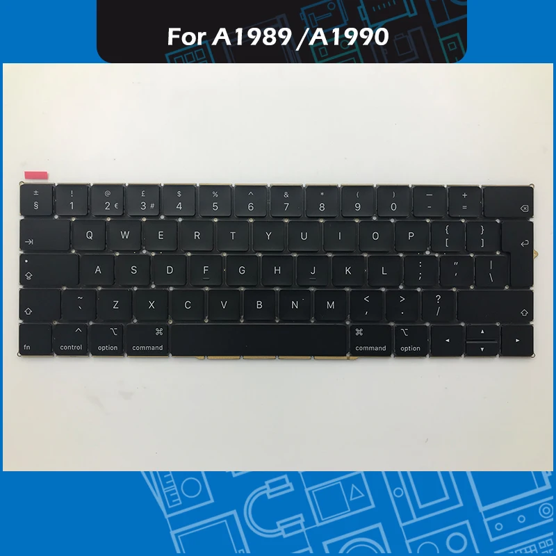 Клавиатура новая с британской раскладкой A1990 A1989 для Macbook Pro Retina 13 &quot15&quot 2018 2019