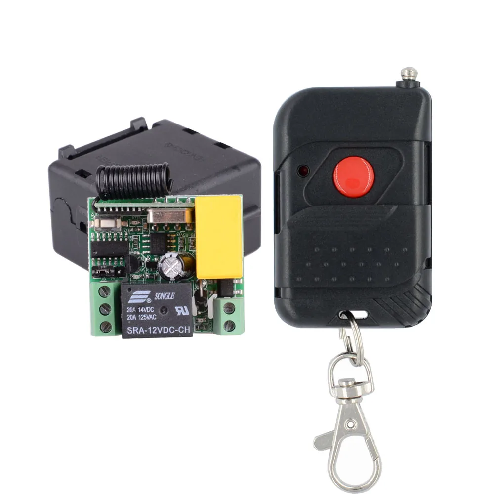 

AC 220V 1CH 10A Relay Wireless Remote Control Switch Remote Light Switch System Receiver Transmitter Remote Controller