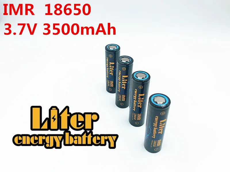 Литиевая батарея 100% оригинальный 3 шт IMR18650 3,7 V 3500 MAH 4.8A 18650 Перезаряжаемые использования батареи пальчиковые батарейки для фонарик