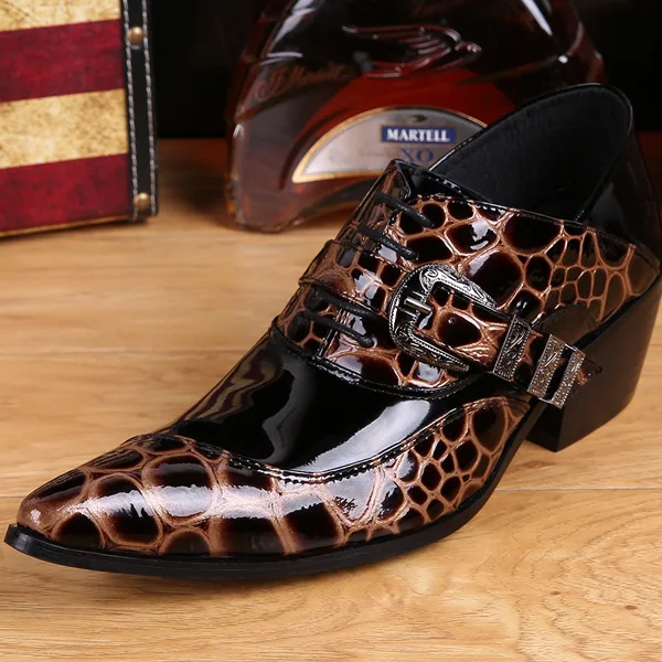 mens Sexy vintage genuine leather dress boots men high mens Sexy vintage genuine leather dress boots men high