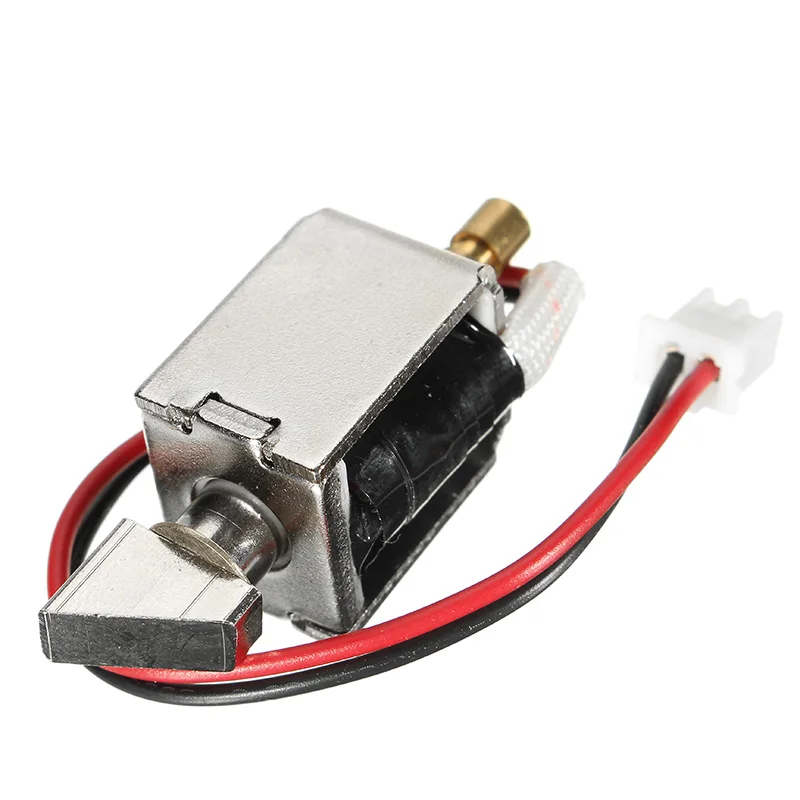 

NEW Safurance 12V DC 0.43A Mini Electric Bolt Lock Push-Pull Solenoid Cabinet Lock 4mm Stroke Access Control Home Security