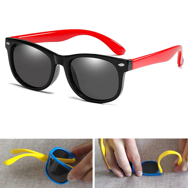 

2019 Children's Sunglasses Polarized Mirror Glassses Flexible Silicone Kids Sun Glasses For Boys Girl UV400 Goggles Eyewear