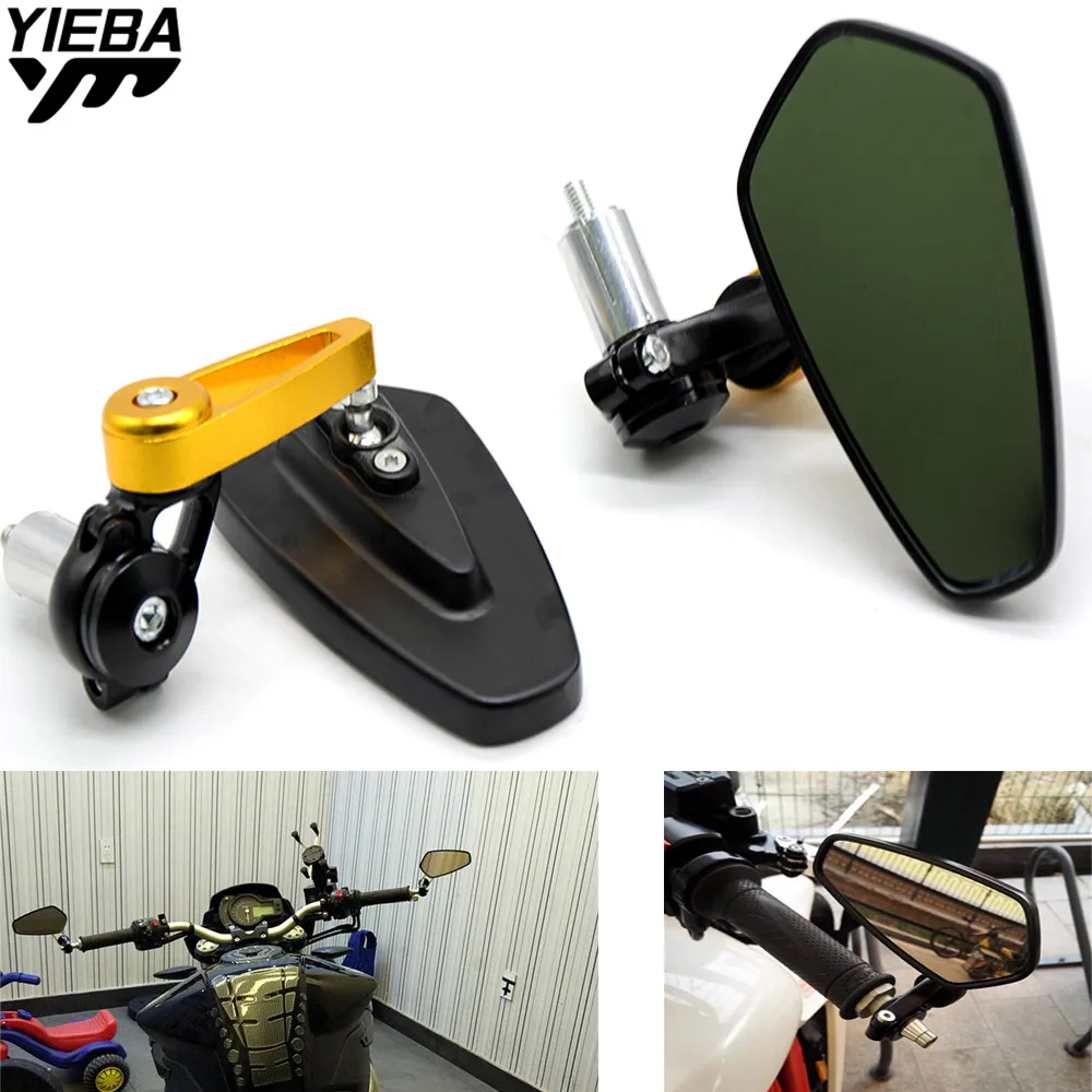 

Universal Motorcycle Rear view mirrors bar end mirror for Aprilia STX cafe APR125 SR Motard 50 SXV 550 Sportcity 50 125 250 z900