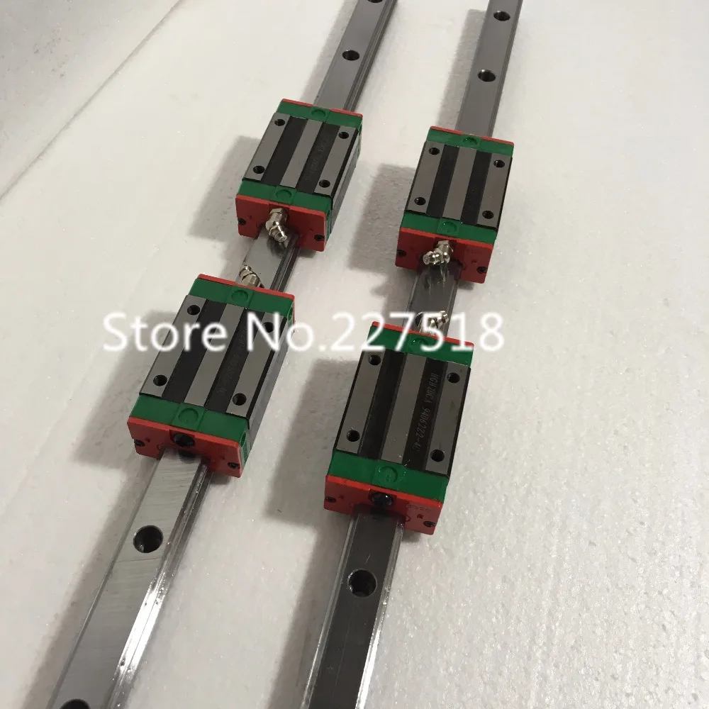 20 мм Тип 2 шт. hgr20 линейной направляющей l1900mm Rail + 4 каретка HGH20CA блоки для ЧПУ|linear guide