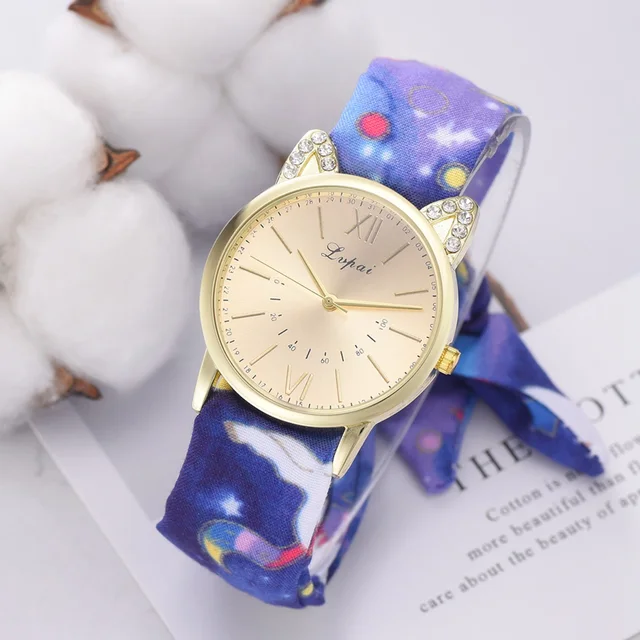 Lvpai Design Ladies Flower Cloth Wristwatch Fashion Women Dress Watch High Quali Lvpai Design Ladies Flower Cloth Wristwatch Fashion Women Dress Watch High Quali