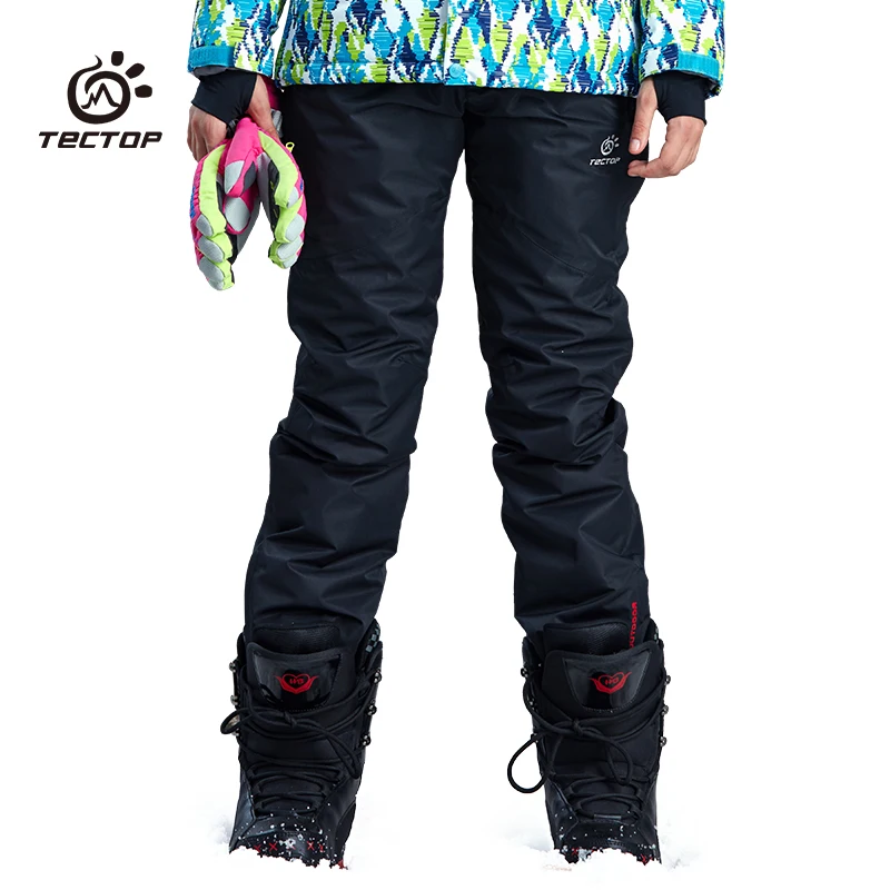 Уличные штаны для катания на лыжах и сноуборде, сноубординга, сноуборда, зимние лыжные штаны, мужские брюки, зимние спортивные штаны для мужчин - Цвет: women black