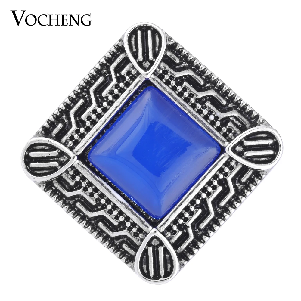 Vocheng Ginger Snap Button винтажная квадратная форма 18 мм 4 цвета стразы Vn-1092 | Украшения и