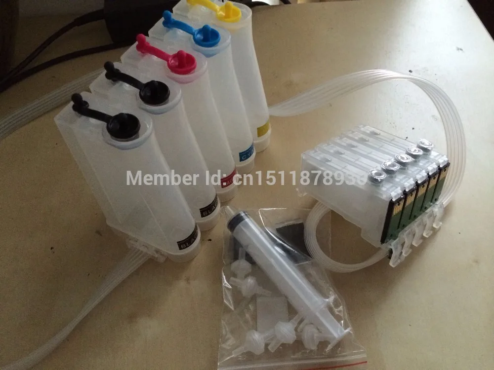 Пустой ciss для Epson STYLUS C120 рабочей силы 1100 T0691(TO691)-T0694