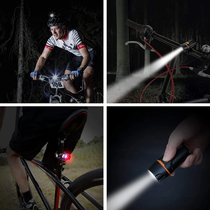 Clearance Dropshipping Mini Intelligent 1100 lumens Bike LED Light USB Rechargeable Bicycle Front Lamp Headlight Handlebar Waterproof 11