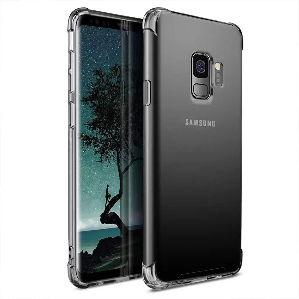 

Dirt Resistant Phone Case For Samsung Galaxy S9 G9600 Anti Skid Soft TPU Rubber Shock Absorption