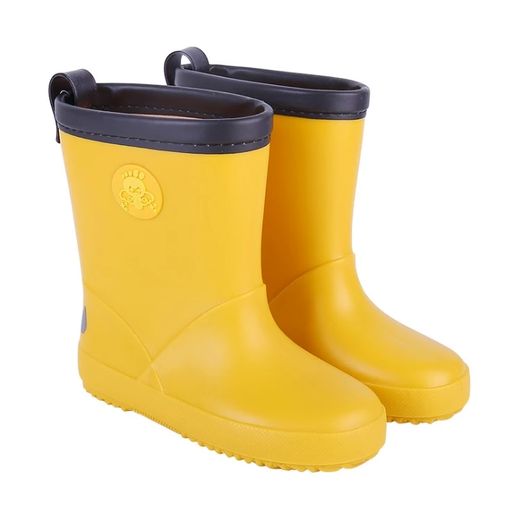 Детские непромокаемые сапоги плюс бархатная теплая водонепроницаемая обувь для мальчиков Детские Непромокаемые Сапоги водонепроницаемые сапоги для девочек