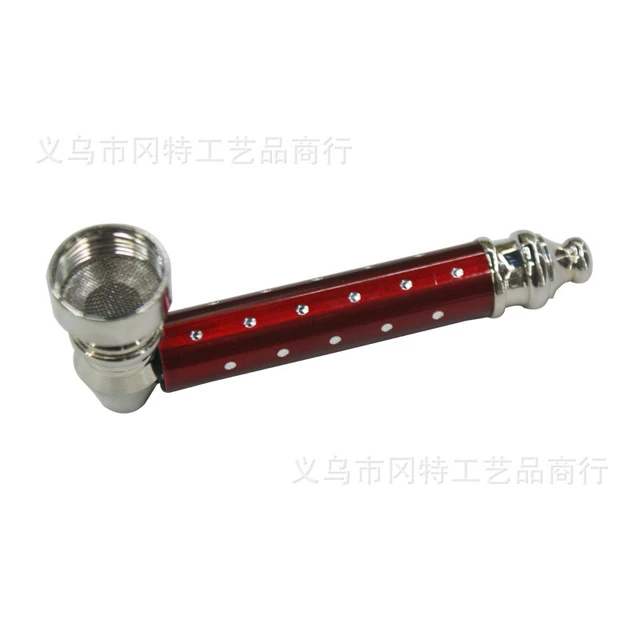 High-grade chicha smoking pipe metal pipe Mini Metal little pipe weed pipe  kaloud cachimba free