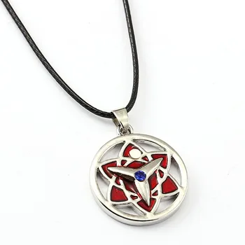 

10/pcs NARUTO Choker Necklace Uchiha Sasuke Sharingan Pendant Men Women Gift Anime Jewelry Accessories YS11626