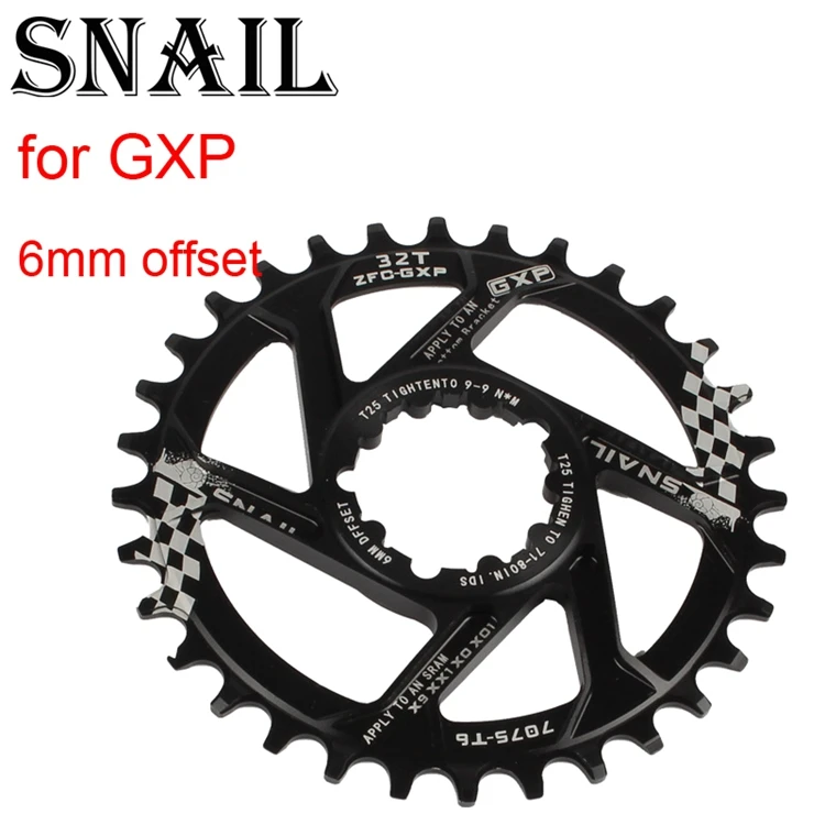 

Snail Chainring for sram GXP 6mm offset round 30t 32 34T X9 X0 XX1 XO1 eagle Cycling MTB Bike Chainwheel Bicycle Tooth Plate