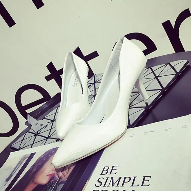 

BJYL Work shoes black wild pointed head with single shoes commuter professional dress shoes stiletto heels