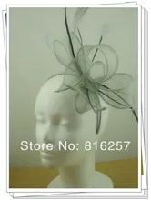 Envío libre de color plata tocados de alta calidad/accesorios de boda agradable/sinamay sombreros del fascinator/evento headwear FS111