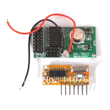 

ASK Super-heterodyne lerning code receiver rf transmitter and receiver module wireless remote control system