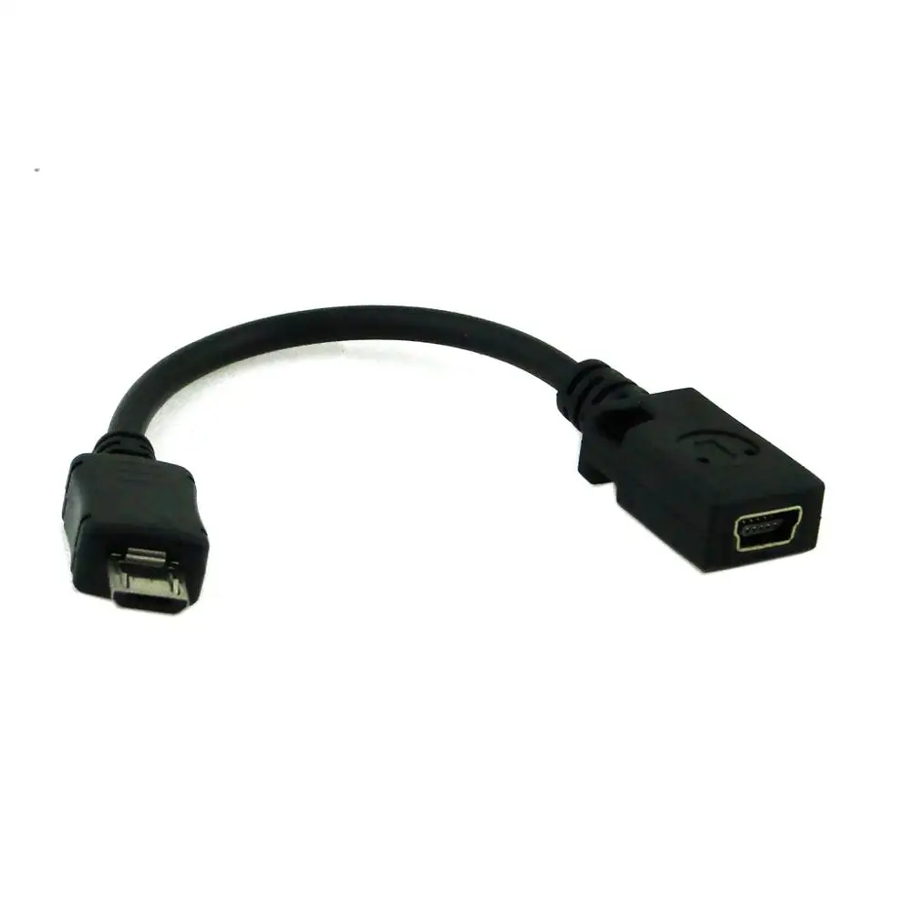 Micro USB Laki-laki ke Perempuan Mini USB Adapter Kabel untuk Tablet PC/MP3/Ponsel/GPS mp4