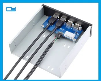 

2 Ports USB 3.0 + 2 Ports USB 2.0 Front Drive Bit Panel Expansion Rack Desktop Computer Front Panel CD-ROM Expansion Bay