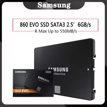 SAMSUNG SSD 860 EVO 250 ГБ 500 Гб HD SSD 1 ТБ твердотельный диск HDD жесткий диск SSD SATA 3 2,5 для ноутбука Настольный ПК компьютер