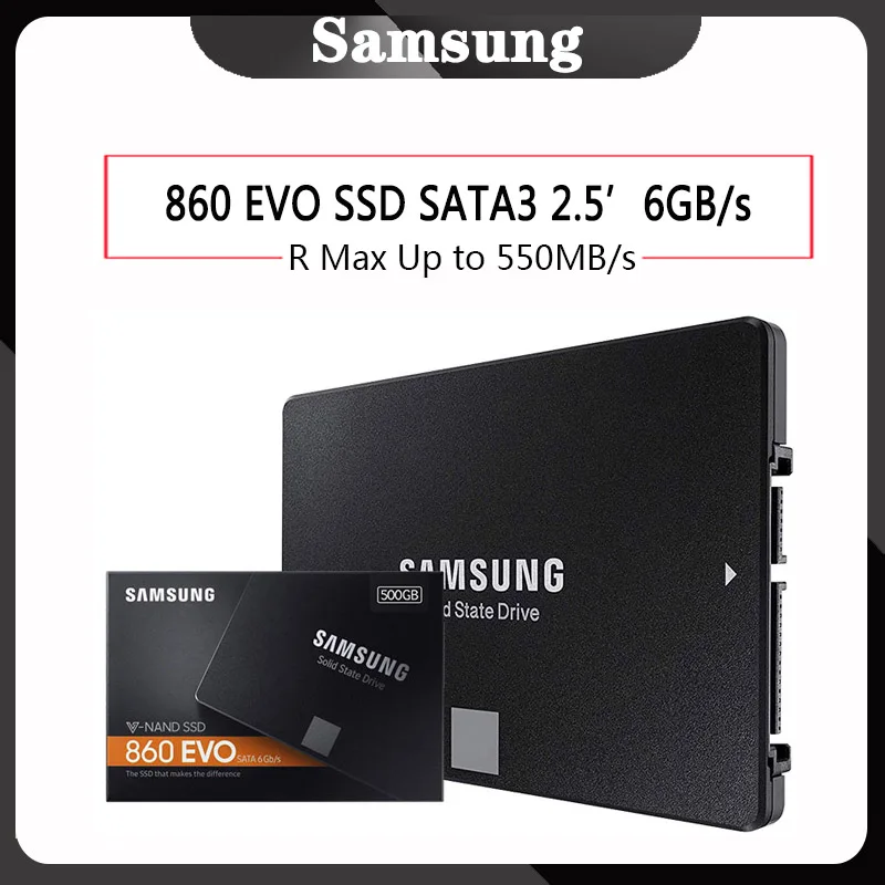 SAMSUNG SSD 860 EVO 250GB 500GB HD SSD 1TB Solid State Disk HDD Hard