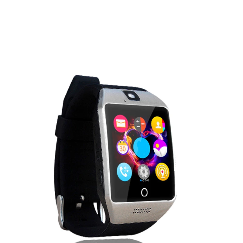 696 Bluetooth NFC смарт-часы Q18S Шагомер монитор сна фитнес-Браслет Сенсорный экран с камерой Sim TF карта для IOS Android
