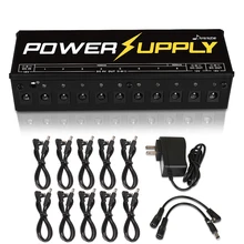 Donner гитары педаль эффектов питание комплект 10 изолированный DC Выход 9 в 12 18 в педаль напряжение короткого замыкания перегрузки по току защищ...(China)