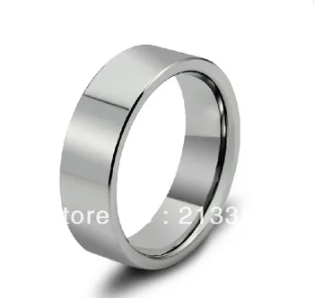 

Free Shipping Buy Cheap Price Jewelry USA Brazil Russia HOT Selling 8MM Mens Silver High Polished Pipe Cut Tungsten Wedding Ring