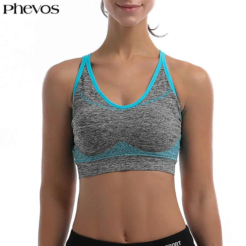 Phevos Women Sexy Yoga Bra Running Sports Vest