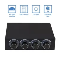 Fan Speed Controller 4 Channel W/ LED Controls Up To 4 Sets Of PC Computer Fans GDT Controller And CPU HDD VGA - Image 2
