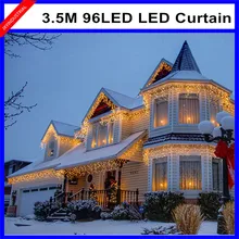 Светодиодная линейная гирлянда 3,5 м 96led AC110V красочные праздничное светодиодное освещение водонепроницаемый наружный Декор рождественское освещение