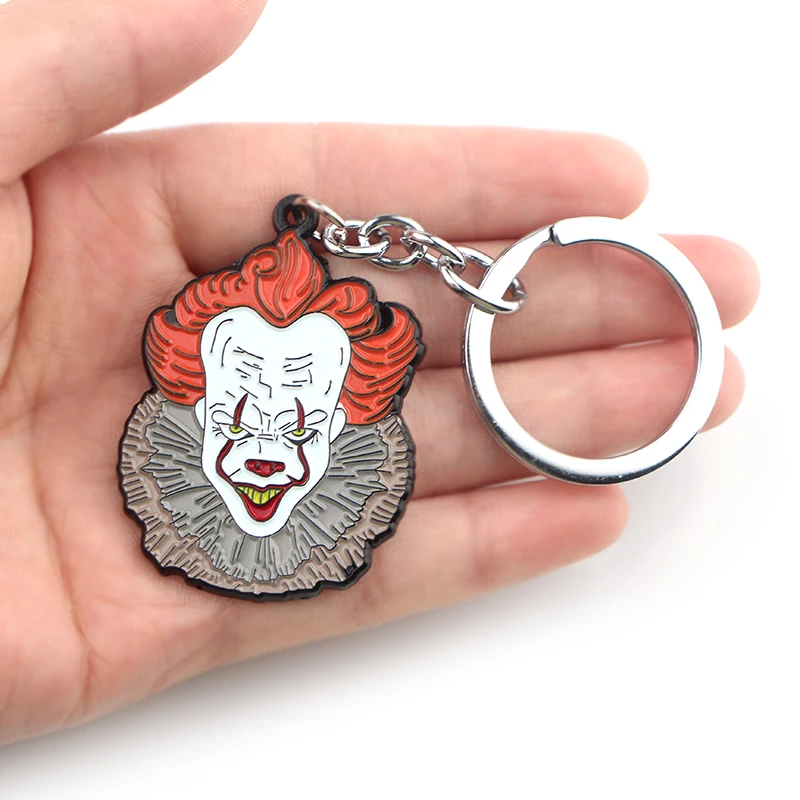 P3879 Dongmanli Stephen King's It Key Holder Милая эмалированная металлическая подвеска автомобильный брелок для ключей подарки