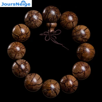 

Factory Wholesale Plum blossom Pattern Natural Wooden Bracelets Wood Buddha Beads Hand String Lucky For Men Women Jewelry