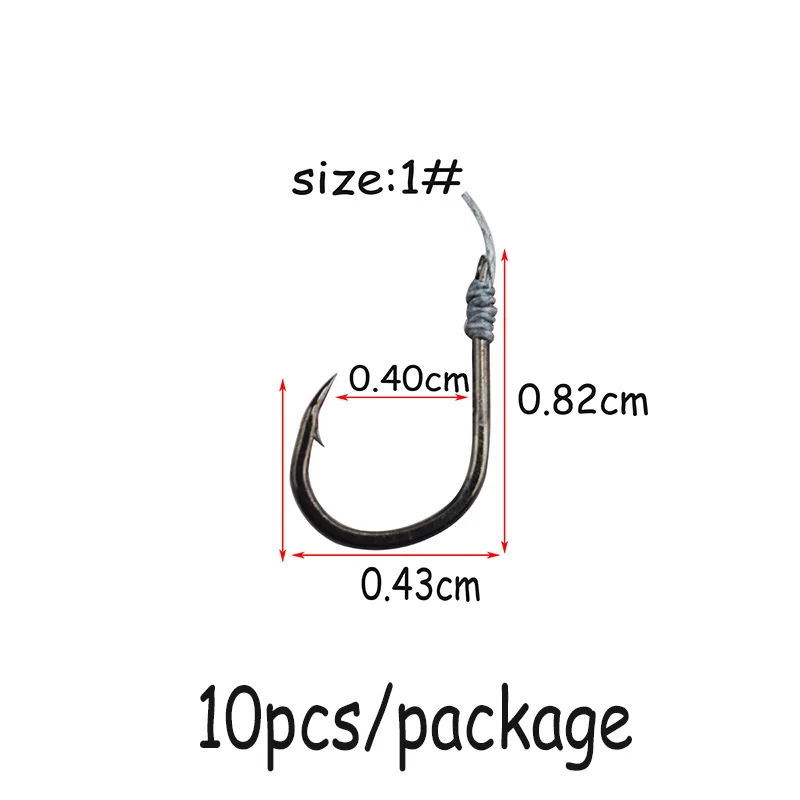 5 группа 10 шт. рыболовные крючки PE линия установки поворотные рыболовные снасти приманки Pesca приманки один комбинированный струнный крючок с - Цвет: 1