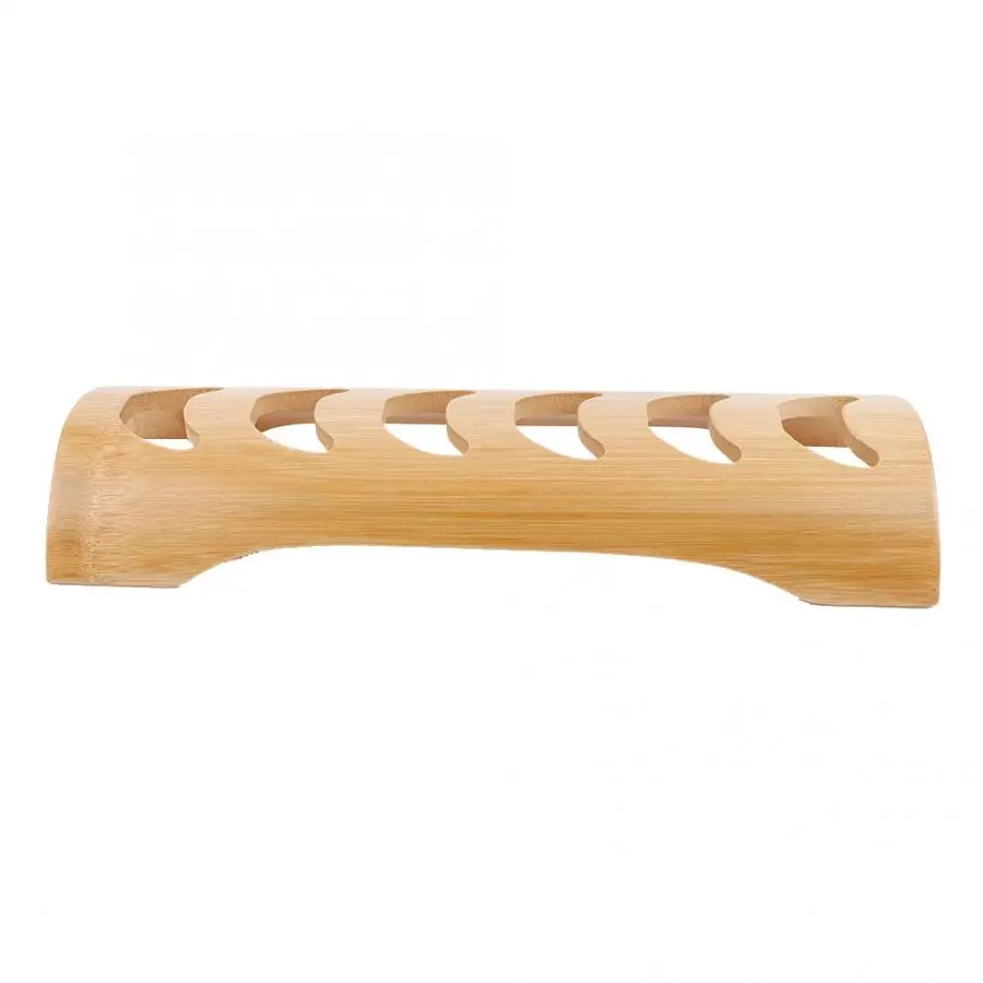 Органайзер для ванной комнаты полый из натурального бамбука подставка чашки