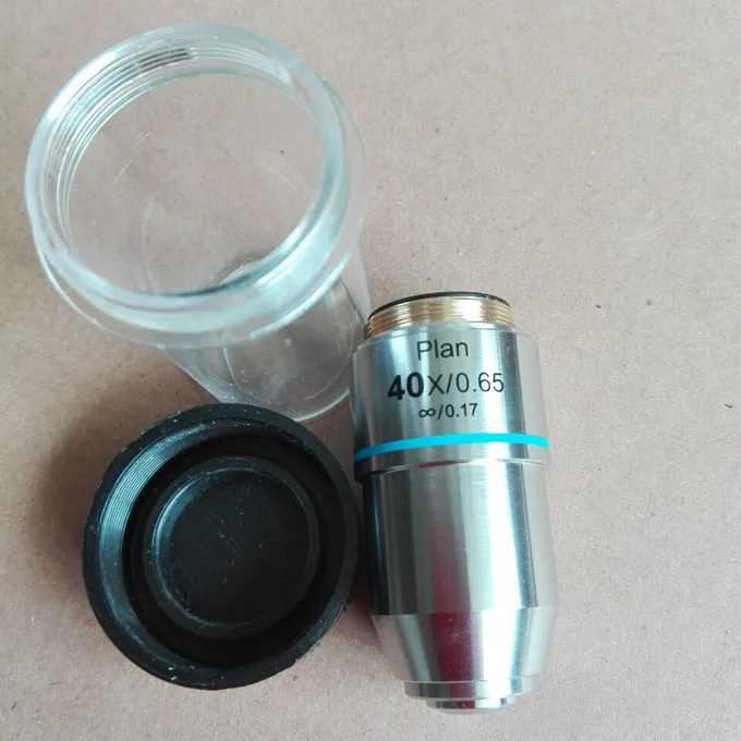

2019 1pc 40X 195 Infinity Plan Achromatic Objective Lens 20.2mm for Educational Lab Bio-Microscope Biological Microscope