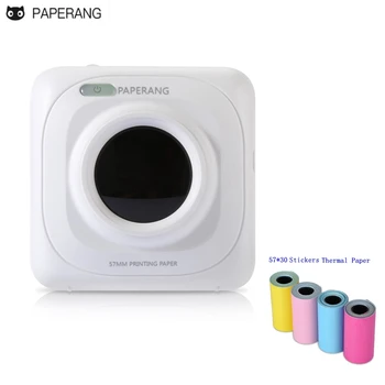 

Portable Bluetooth Printer PAPERANG Photo Phone Wireless Connection Mini Printer plus 4-Volume color Self-adhesive Thermal Paper