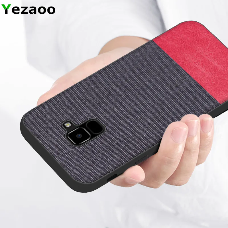 Чехол для Samsung Galaxy J8 2018 ткань yezaoo силиконовая Мягкая задняя крышка телефона J4 J6 plus