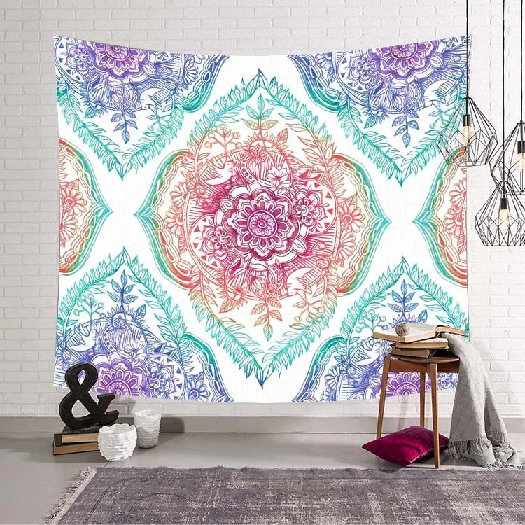 7 Fantasy starry sky Galaxy Black Hole Cat Hanging Wall Tapestry Hippie Retro Home Decor Yoga Beach Mat Carpet 150x130cm 200x150cm - Цвет: 7