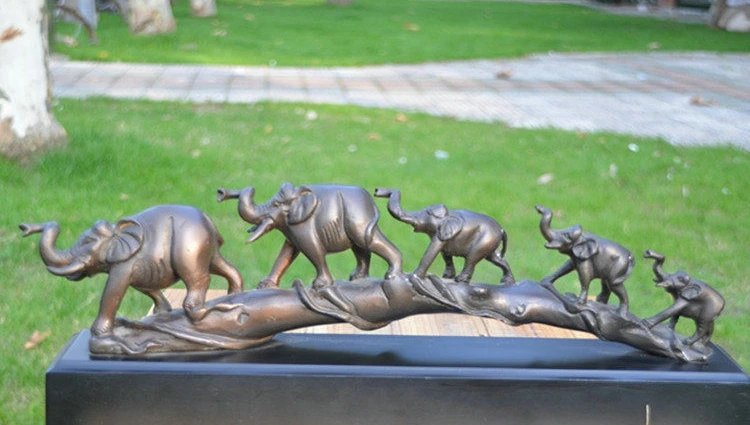 

Art Deco Sculpture Five Elephants Bronze Statue