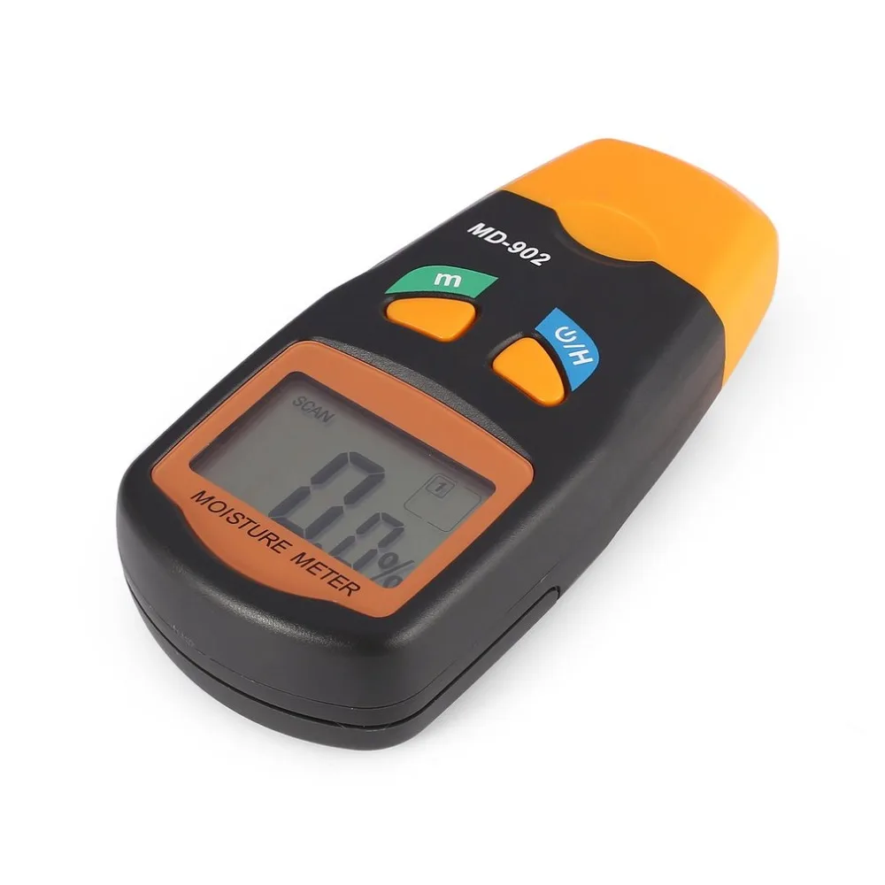 Koop MD 902 2 Pins Digital LCD Hout Vocht Vochtigheid Meter Analyzer Hygrometer Timber Vochtige Detector Tester Bereik 2% 70%