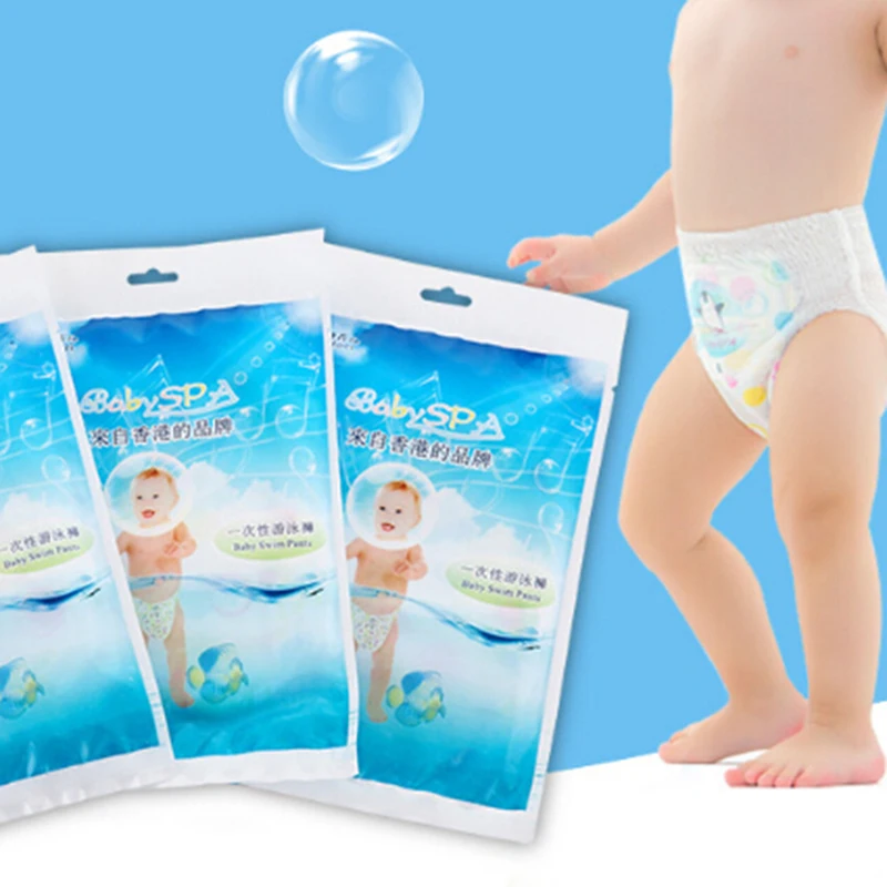 Hot Sale New 2018 Individually packaged baby disposable swim trunks