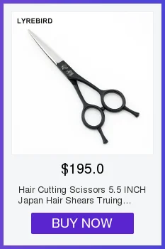 Профессиональные ножницы для волос 5,5 дюймов, ножницы для волос, точный винт с подшипником, Lyrebird, высокое качество,, 10 шт./лот, новинка
