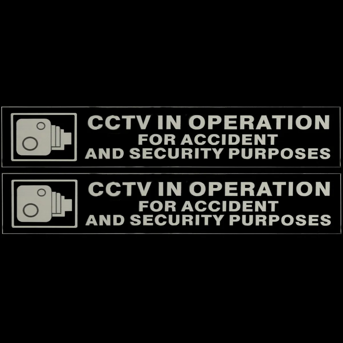2шт CCTV в эксплуатации для аварийных целей безопасности самоклеящиеся наклейки автомобиль фургон автобус 198 мм x 40 мм