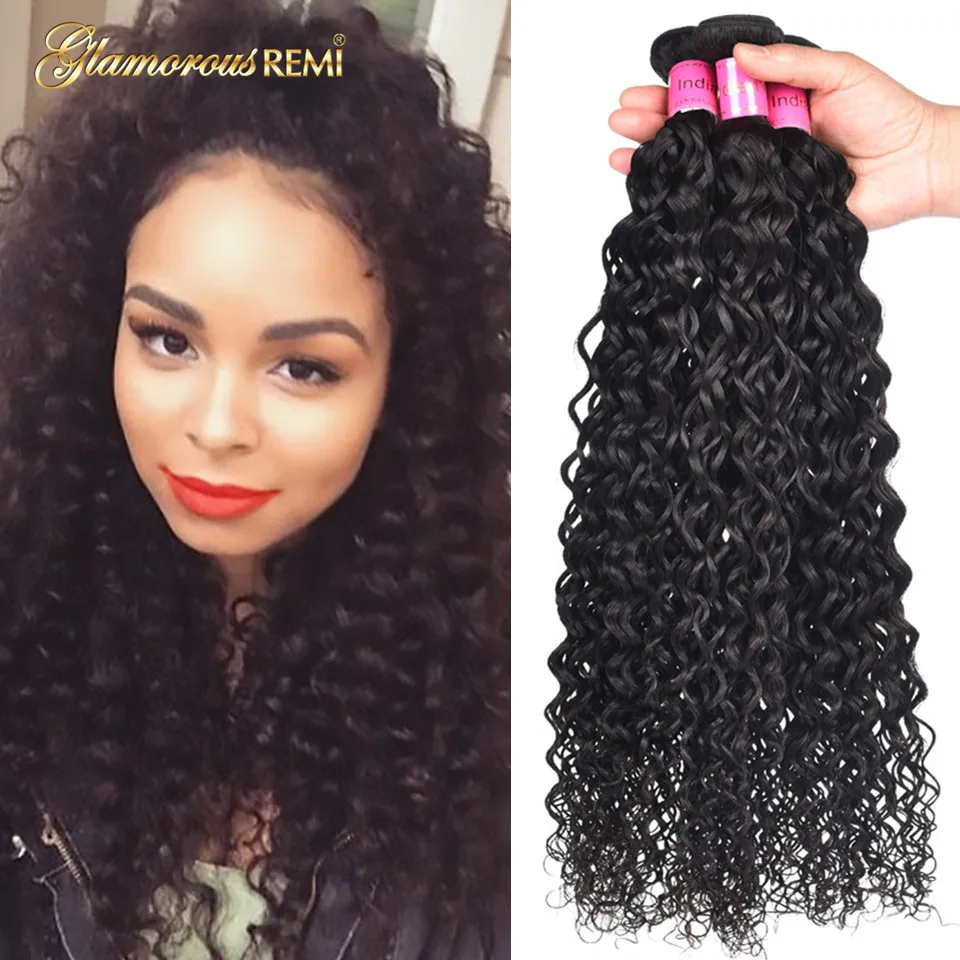 Buy Glamorous Remi Jerry Curl Hair 3 Bundles Indian