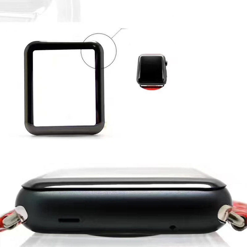 MCMEME-Tempered-Glass-For-Apple-Watch-38mm-42mm-Series-2-1-Full-Cover-3D-Curved-Black (2)