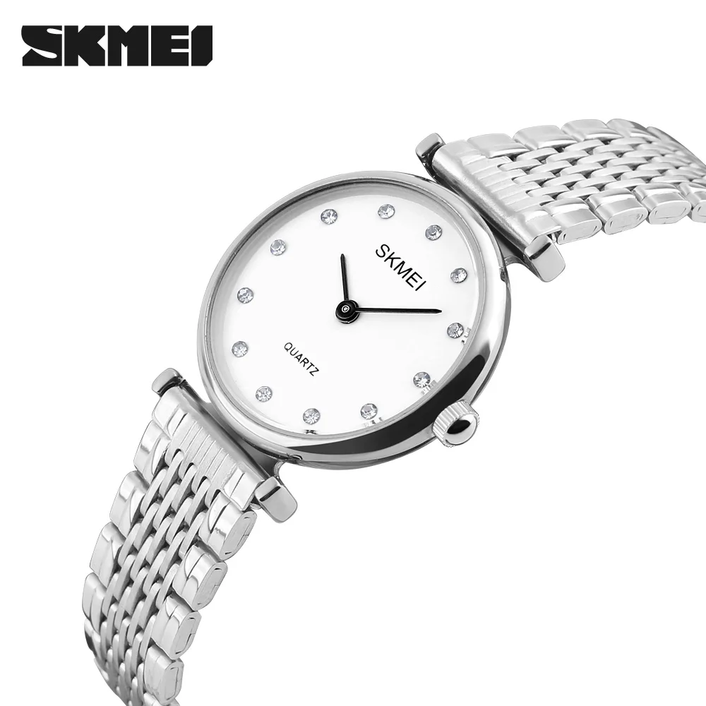 

Women Watches SKMEI Luxury Quartz-watch Ladies Watch women Rose Gold Rhinestone Bracelet Waterproof Watches Relogio Masculino